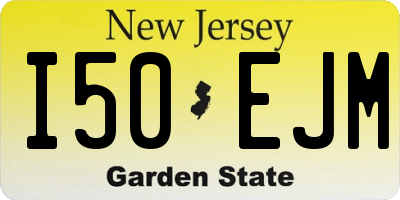 NJ license plate I50EJM