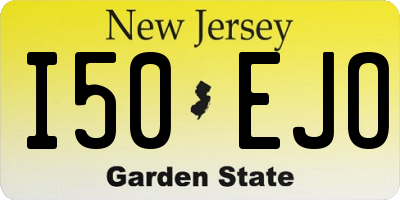 NJ license plate I50EJO