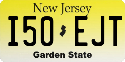 NJ license plate I50EJT