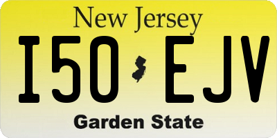 NJ license plate I50EJV
