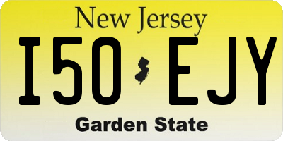 NJ license plate I50EJY