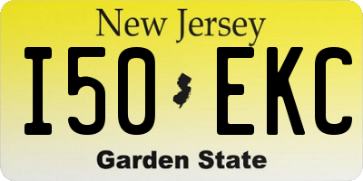 NJ license plate I50EKC
