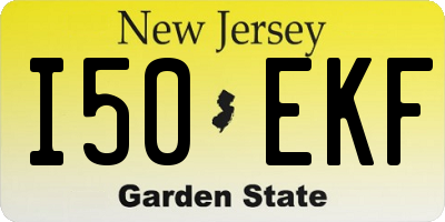 NJ license plate I50EKF