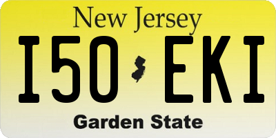 NJ license plate I50EKI