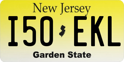 NJ license plate I50EKL