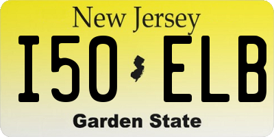 NJ license plate I50ELB