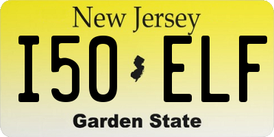 NJ license plate I50ELF