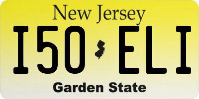 NJ license plate I50ELI