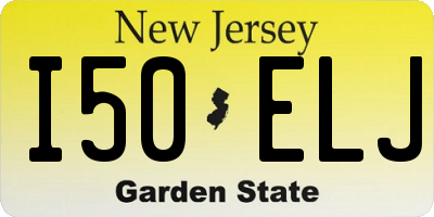 NJ license plate I50ELJ