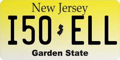 NJ license plate I50ELL