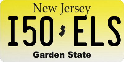 NJ license plate I50ELS