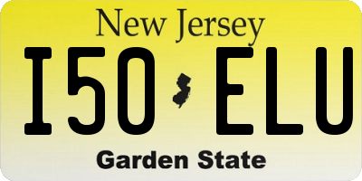 NJ license plate I50ELU