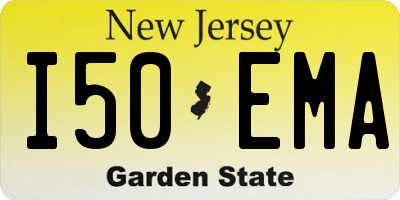 NJ license plate I50EMA