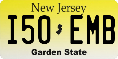 NJ license plate I50EMB