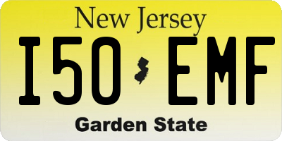 NJ license plate I50EMF