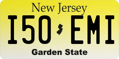 NJ license plate I50EMI
