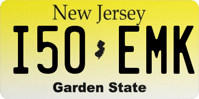 NJ license plate I50EMK