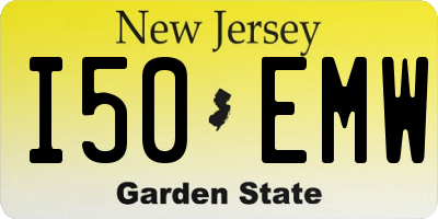 NJ license plate I50EMW