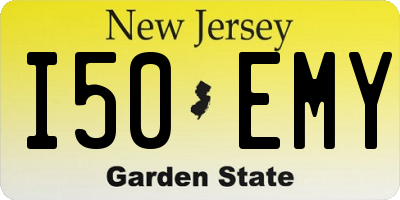 NJ license plate I50EMY