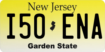 NJ license plate I50ENA