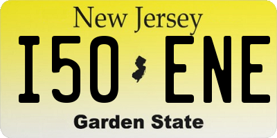 NJ license plate I50ENE