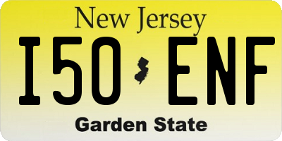 NJ license plate I50ENF