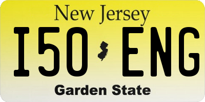NJ license plate I50ENG