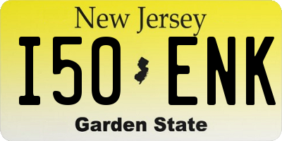NJ license plate I50ENK