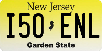NJ license plate I50ENL