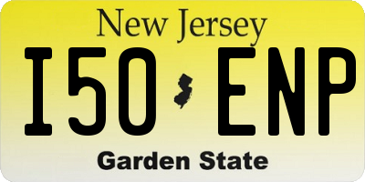 NJ license plate I50ENP