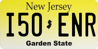 NJ license plate I50ENR