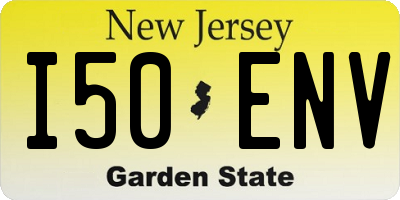 NJ license plate I50ENV