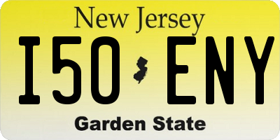 NJ license plate I50ENY