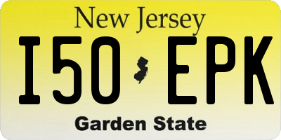 NJ license plate I50EPK