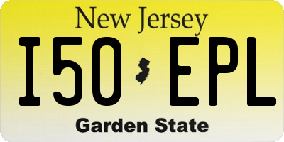 NJ license plate I50EPL