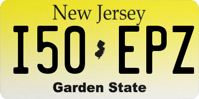 NJ license plate I50EPZ