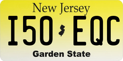NJ license plate I50EQC