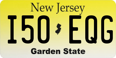 NJ license plate I50EQG