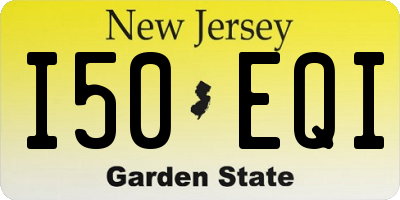 NJ license plate I50EQI
