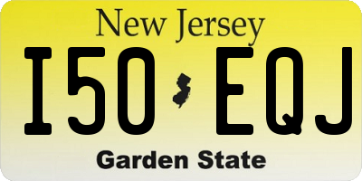 NJ license plate I50EQJ