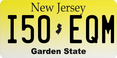 NJ license plate I50EQM