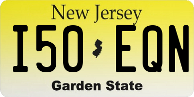 NJ license plate I50EQN