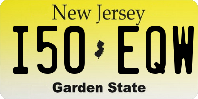 NJ license plate I50EQW