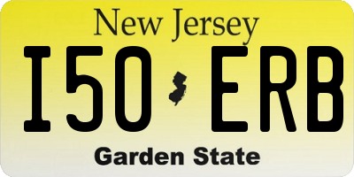 NJ license plate I50ERB