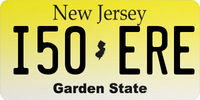 NJ license plate I50ERE