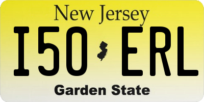 NJ license plate I50ERL