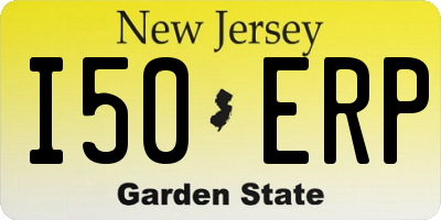 NJ license plate I50ERP
