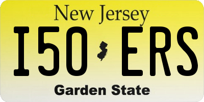 NJ license plate I50ERS