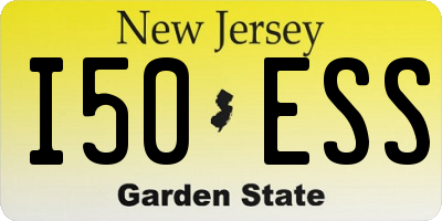 NJ license plate I50ESS