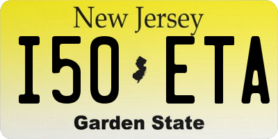 NJ license plate I50ETA